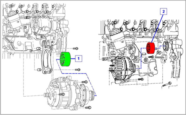 elastische koppeling aircocompressor